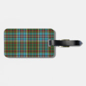 Kundenspezifischer Andersontartan-karierter Gepäckanhänger (Rückseite horizontal)