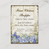 Kundenspezifischer antiker Chinashoppe-elegante Visitenkarte (Rückseite)