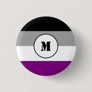 Kundenspezifischer Asexualityflaggenknopf Button