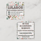 Kundenspezifischer Auftrag für Amanda Simpson Quadratische Visitenkarte (Vorne/Hinten)