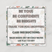 Kundenspezifischer Auftrag für Amanda Simpson Quadratische Visitenkarte (Rückseite)