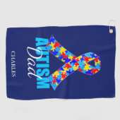 Kundenspezifischer Autismus-Vater Golfhandtuch (Horizontal)