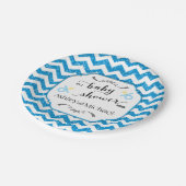 Kundenspezifischer Baby-Duschen-Teller Pappteller (Schrägansicht)