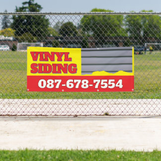 Kundenspezifischer Banner für Vinyl Siding Service