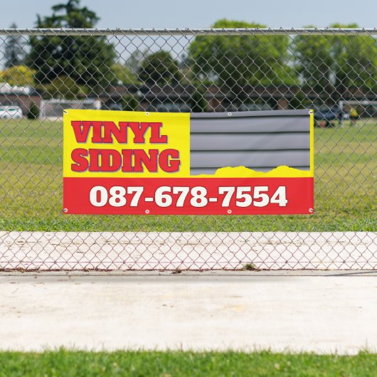 Kundenspezifischer Banner für Vinyl Siding Service (Insitu)