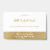 Kundenspezifischer Bar-Logocode Mitarbeiter-Foto G Ausweis (Rückseite)