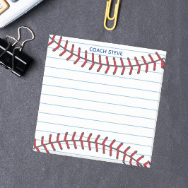 Kundenspezifischer Baseballtrainer oder Ball Playe Post-it Klebezettel