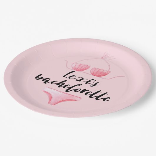 Kundenspezifischer Bikini-Papier-Teller für Pappteller (Schrägansicht)