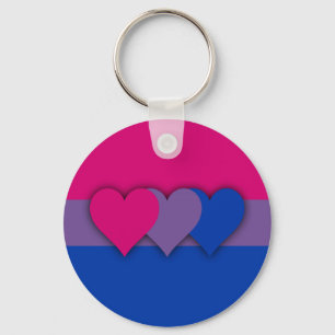 Kundenspezifischer Bisexualityflagge Schlüsselanhänger