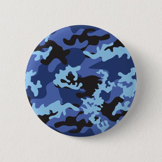 Kundenspezifischer blauer Camouflage-Knopf Button (Vorderseite)