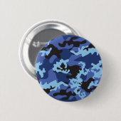 Kundenspezifischer blauer Camouflage-Knopf Button (Vorne & Hinten)