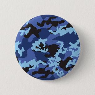 Kundenspezifischer blauer Camouflage-Knopf Button