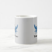 Kundenspezifischer blauer Pegasus Kaffeetasse (Mittel)