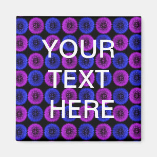 Kundenspezifischer blauer und lila magnet