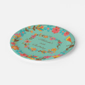 Kundenspezifischer Blumengeburtstags-Pappteller Pappteller (Schrägansicht)