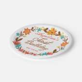 Kundenspezifischer BlumenKranz-1. Pappteller (Schrägansicht)