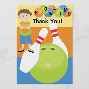 Kundenspezifischer Bowling danken Ihnen Dankeskarte