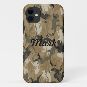 Kundenspezifischer Brown-Reptil-Camouflage iPhone Case-Mate iPhone Hülle