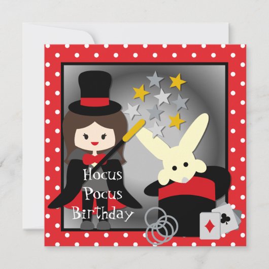 Kundenspezifischer brünetter einladung (Vorderseite)