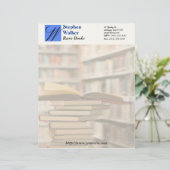 Kundenspezifischer Buch-Händler stationär Briefbogen (Stehend Vorderseite)
