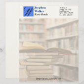 Kundenspezifischer Buch-Händler stationär Briefbogen (Vorne/Hinten)