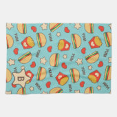 Kundenspezifischer Burger der Initialen-| u. Geschirrtuch (Horizontal)