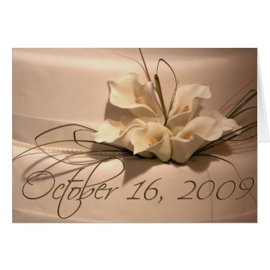 Kundenspezifischer Calla-Lilien-Kuchen (Vorderseite (Horizontal))