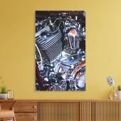 Kundenspezifischer Chopper-Motor Leinwanddruck (Insitu (Wohnzimmer))