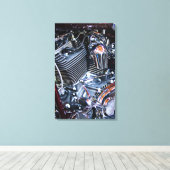 Kundenspezifischer Chopper-Motor Leinwanddruck (Insitu (Holzboden))