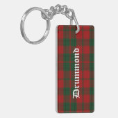 Kundenspezifischer Clan Drummond Tartan-karierte Schlüsselanhänger (Vorderseite links)