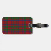 Kundenspezifischer Clan-Macintoshtartan-karierter Gepäckanhänger (Rückseite horizontal)