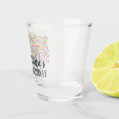 Kundenspezifischer Confetti Schnapsglas (Rechts)
