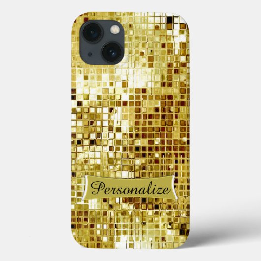 Kundenspezifischer cooler Goldsequins-Blick Ipad Case-Mate iPhone Hülle (Rückseite)