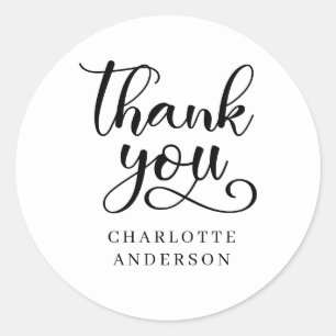Kundenspezifischer Danke!-Aufkleber Runder Aufkleber