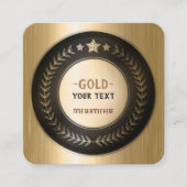 KUNDENSPEZIFISCHER des DRUCK-DIY Meister MEDAILLE Quadratische Visitenkarte (Vorderseite)