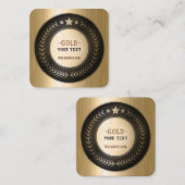 KUNDENSPEZIFISCHER des DRUCK-DIY Meister MEDAILLE Quadratische Visitenkarte (Vorne/Hinten)