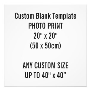 Kundenspezifischer Druck 20" x 20"