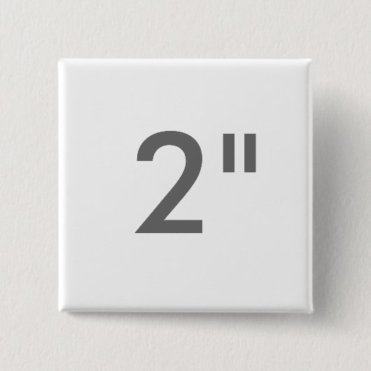 Kundenspezifischer Druck 2" quadratische Button (Vorderseite)