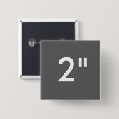 Kundenspezifischer Druck 2" quadratisches Button (Vorne & Hinten)