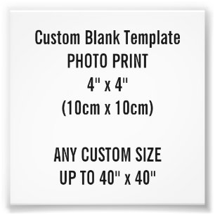 Kundenspezifischer Druck 4" x 4"