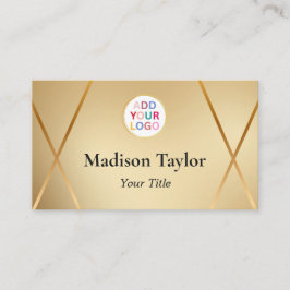 Kundenspezifischer, eleganter Business Card Gold Q Visitenkarte