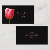 Kundenspezifischer eleganter Single-Tulpe-Stamm Visitenkarte (Vorne/Hinten)