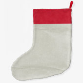 Kundenspezifischer Eulen-WeihnachtsStrumpf Großer Weihnachtsstrumpf (Rückseite)