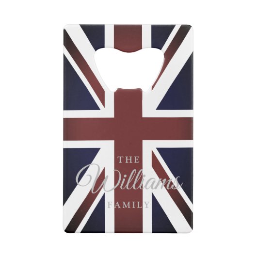 Kundenspezifischer Familienname der Vintagen Geldbeutel Flaschenöffner (Rückseite)