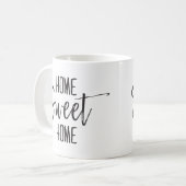 Kundenspezifischer Familienname des Zuhause-süßer Kaffeetasse (Vorderseite Links)