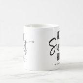 Kundenspezifischer Familienname des Zuhause-süßer Kaffeetasse (Mittel)