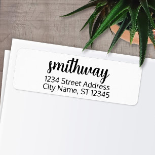 Kundenspezifischer Familienname und Rücksendeadres