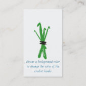 kundenspezifischer Farbhäkelarbeithakenball des Visitenkarte (Rückseite)