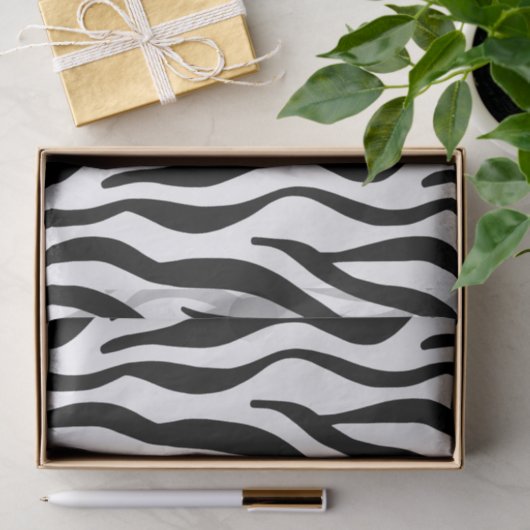 Kundenspezifischer Farbzebra-gestreiftes Seidenpapier (Geschenk)