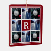 Kundenspezifischer Feiertag Monogramm der Keramikornament (Rechts)